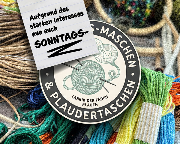 Sonntags-Maschen-Plaudertaschen