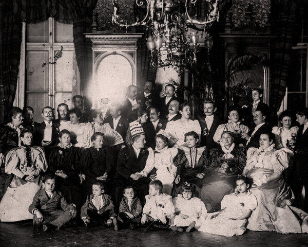 Hochzeitsgesellschaft Familie Timmel, Plauen 1896